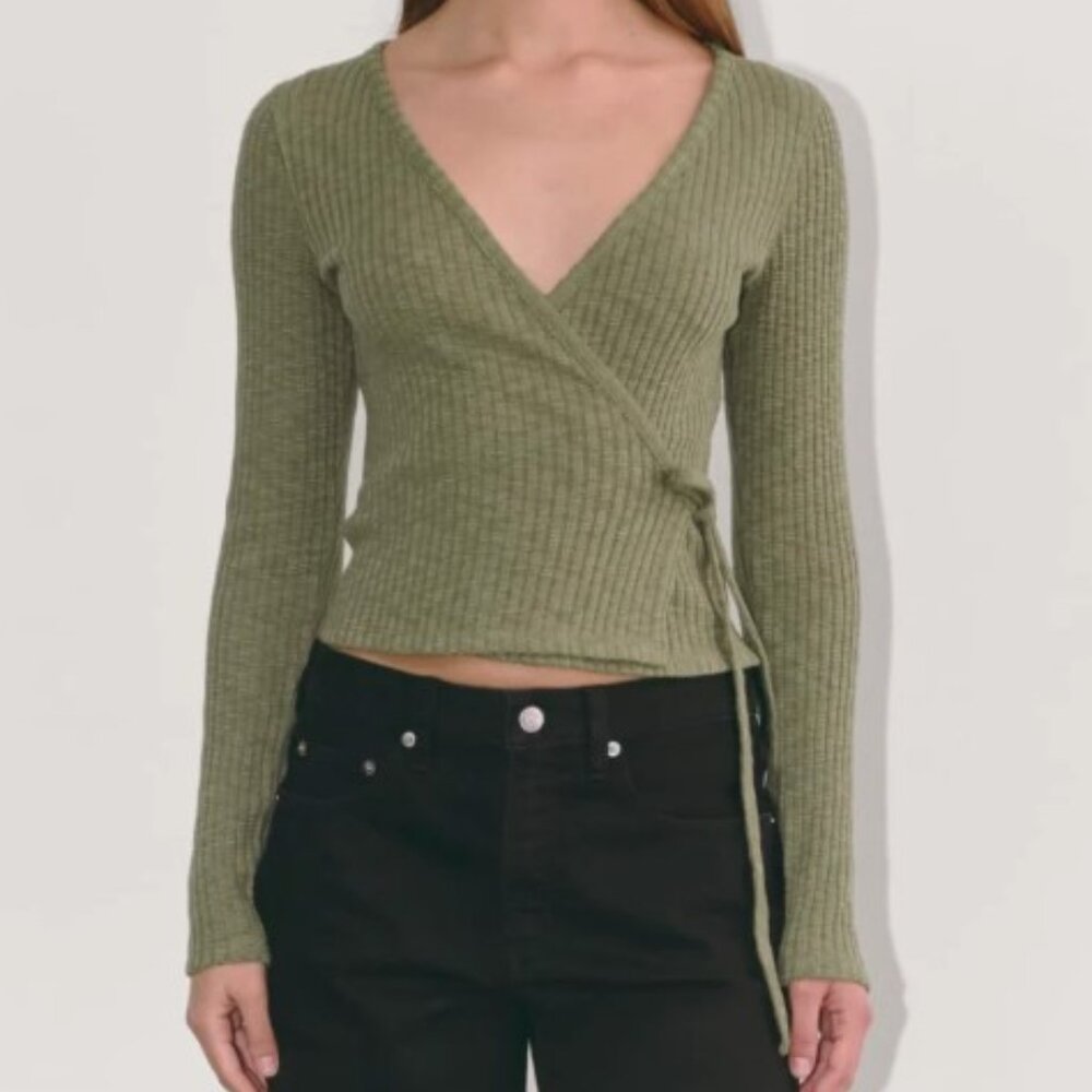 The Cozy Rib Wrap Top
